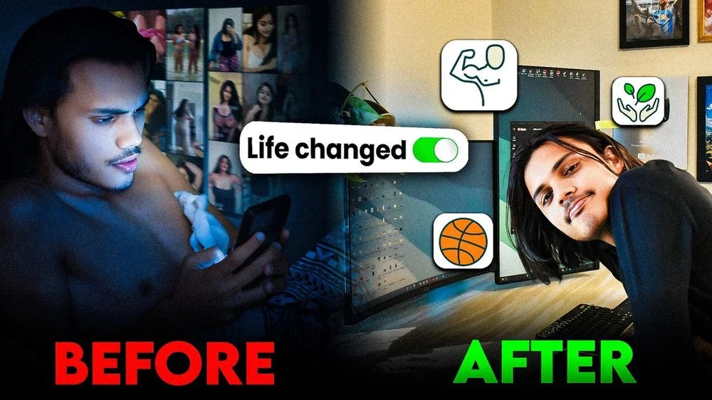 Self Development YouTube Thumbnail Design Example 1